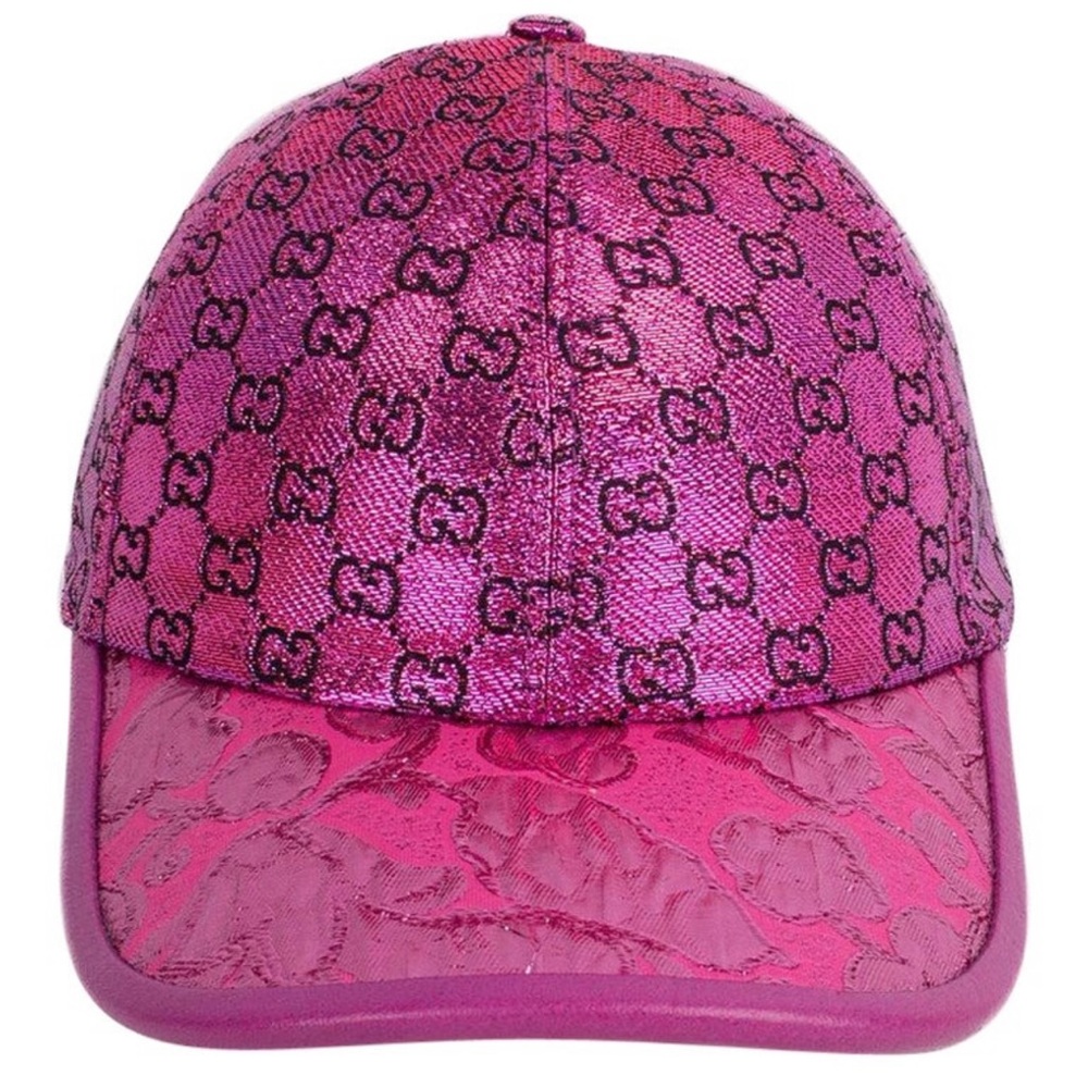 Gucci Pink Monogram Baseball Cap